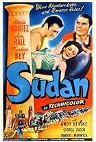 Turhan Bey, Jon Hall, and Maria Montez in Sudan (1945)