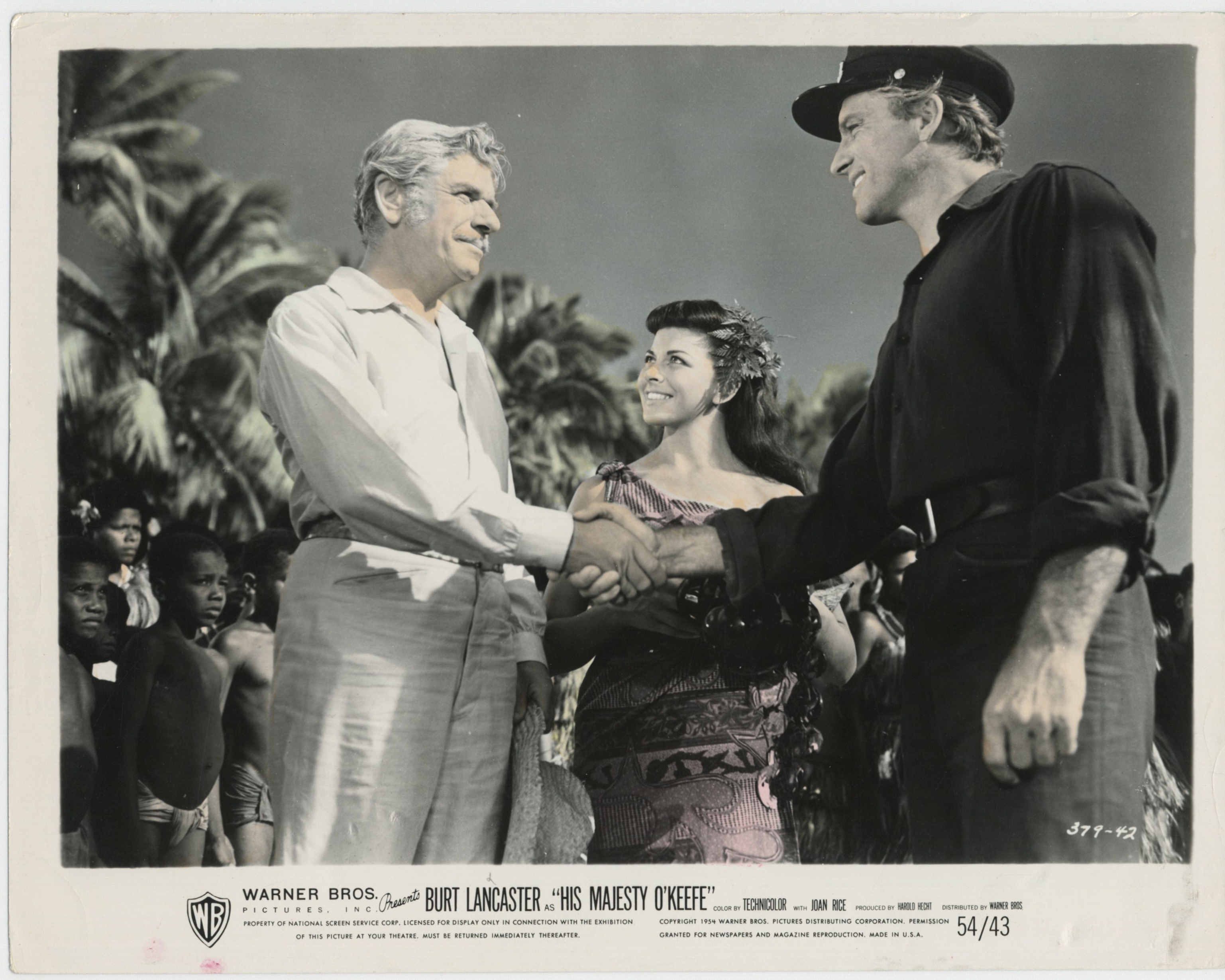 Burt Lancaster, André Morell, and Joan Rice in His Majesty O'Keefe (1954)