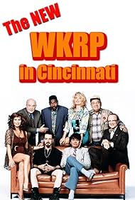 Tawny Kitaen, Frank Bonner, Gordon Jump, Marla Rubinoff, Richard Sanders, French Stewart, and Mykelti Williamson in The New WKRP in Cincinnati (1991)