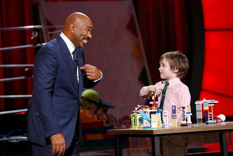 Maxim Swinton and Steve Harvey - Little Big Shots - April 2018