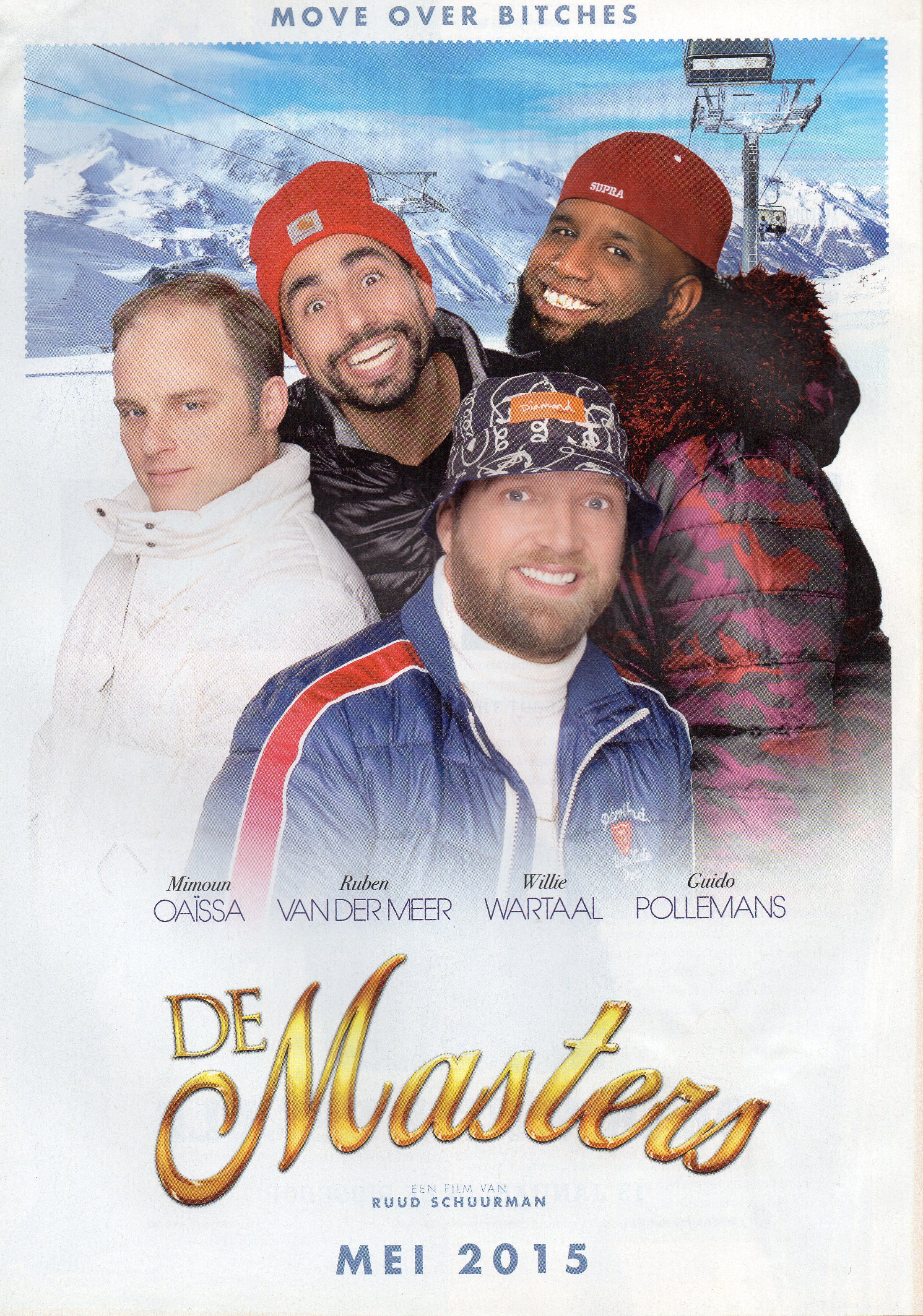 Mimoun Oaïssa, Ruben van der Meer, Guido Pollemans, and Willie Wartaal in The Masters (2015)