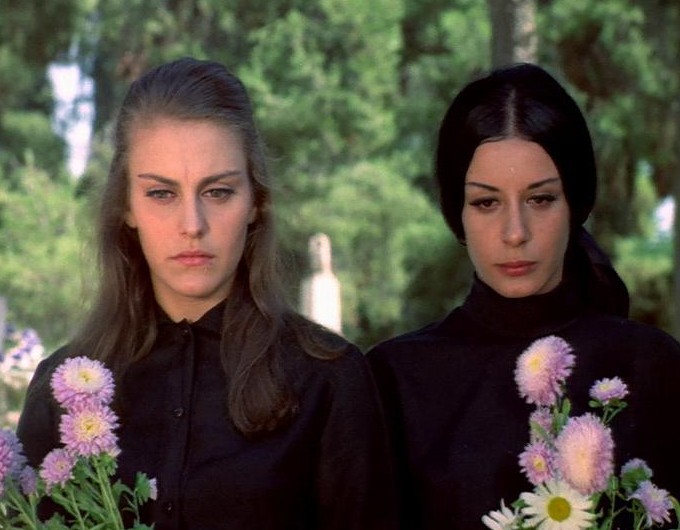 Olga Politou and Sofia Roubou in The Mediterranean in Flames (1970)