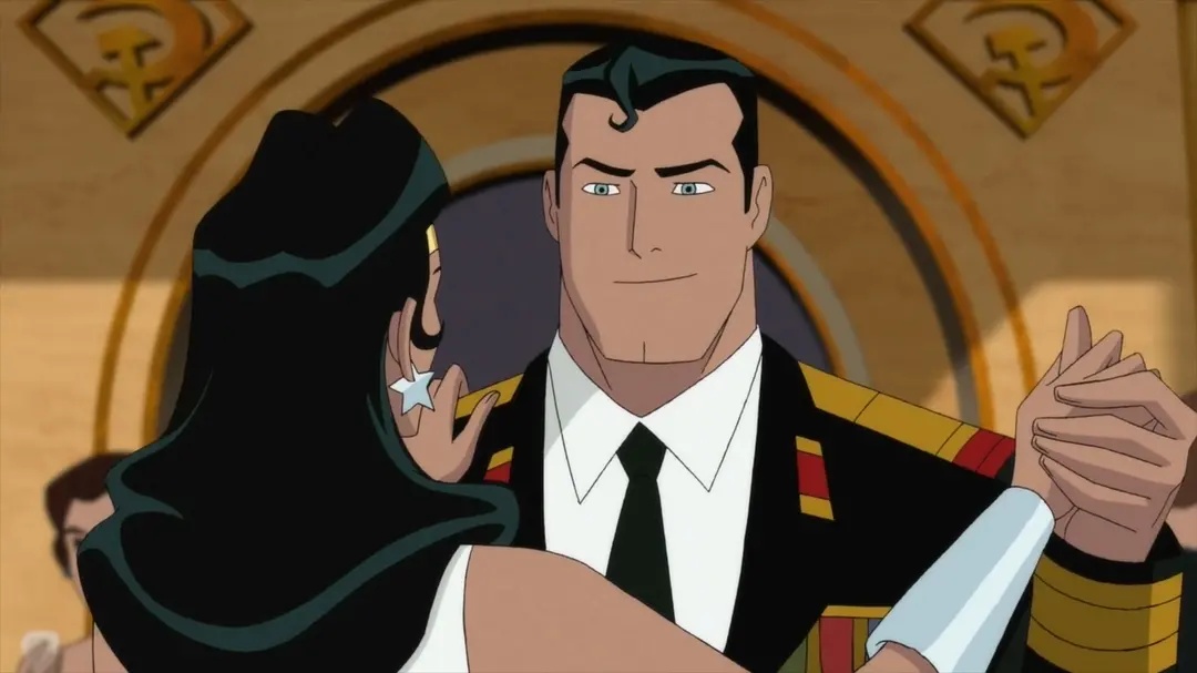 Jason Isaacs and Vanessa Marshall in Superman: Red Son (2020)