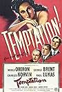 George Brent, Charles Korvin, Paul Lukas, and Merle Oberon in Temptation (1946)