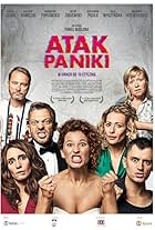 Grzegorz Damiecki, Dorota Segda, Artur Zmijewski, Magdalena Poplawska, Julia Wyszynska, Bartlomiej Kotschedoff, and Aleksandra Pisula in Panic Attack (2017)