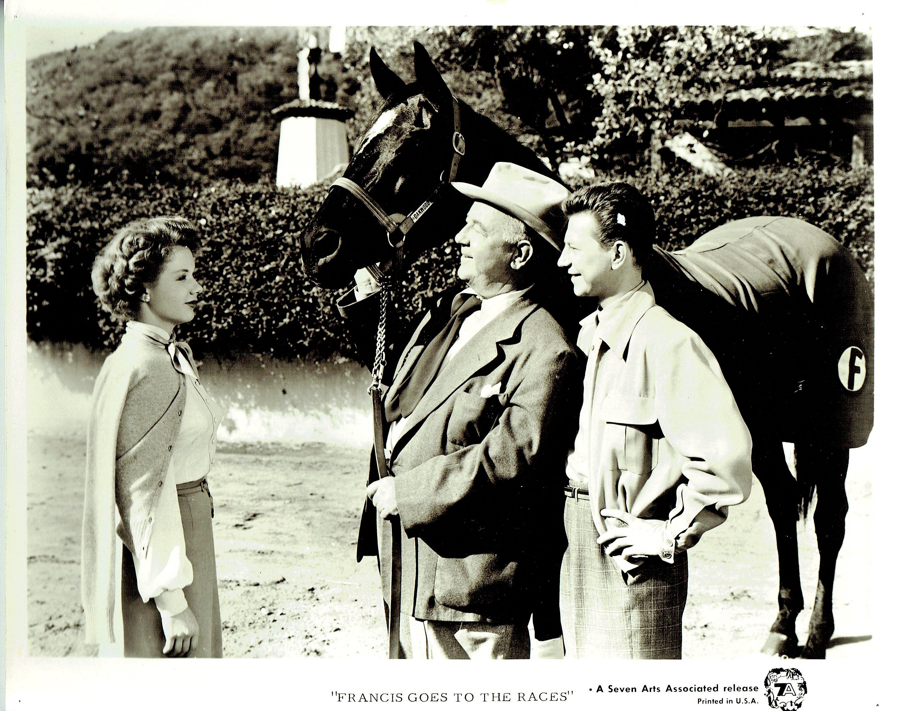 Yvette Duguay, Gene Lockhart, and Donald O'Connor in Francis Covers the Big Town (1953)