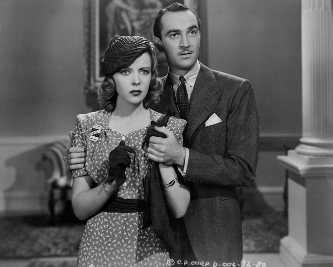 Lee Bowman and Ida Lupino in The Lady and the Mob (1939)