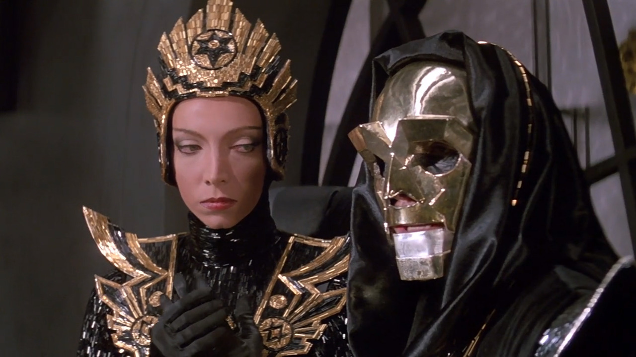 Mariangela Melato and Peter Wyngarde in Flash Gordon (1980)