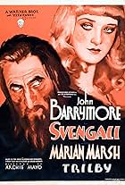 John Barrymore and Marian Marsh in Svengali (1931)