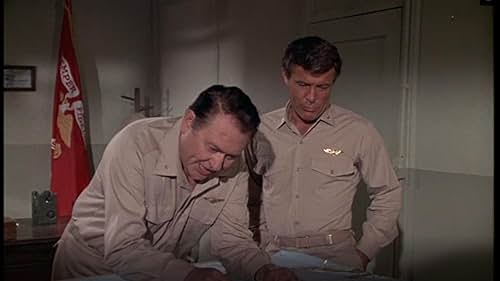 Robert Conrad and Simon Oakland in Black Sheep Squadron (1976)