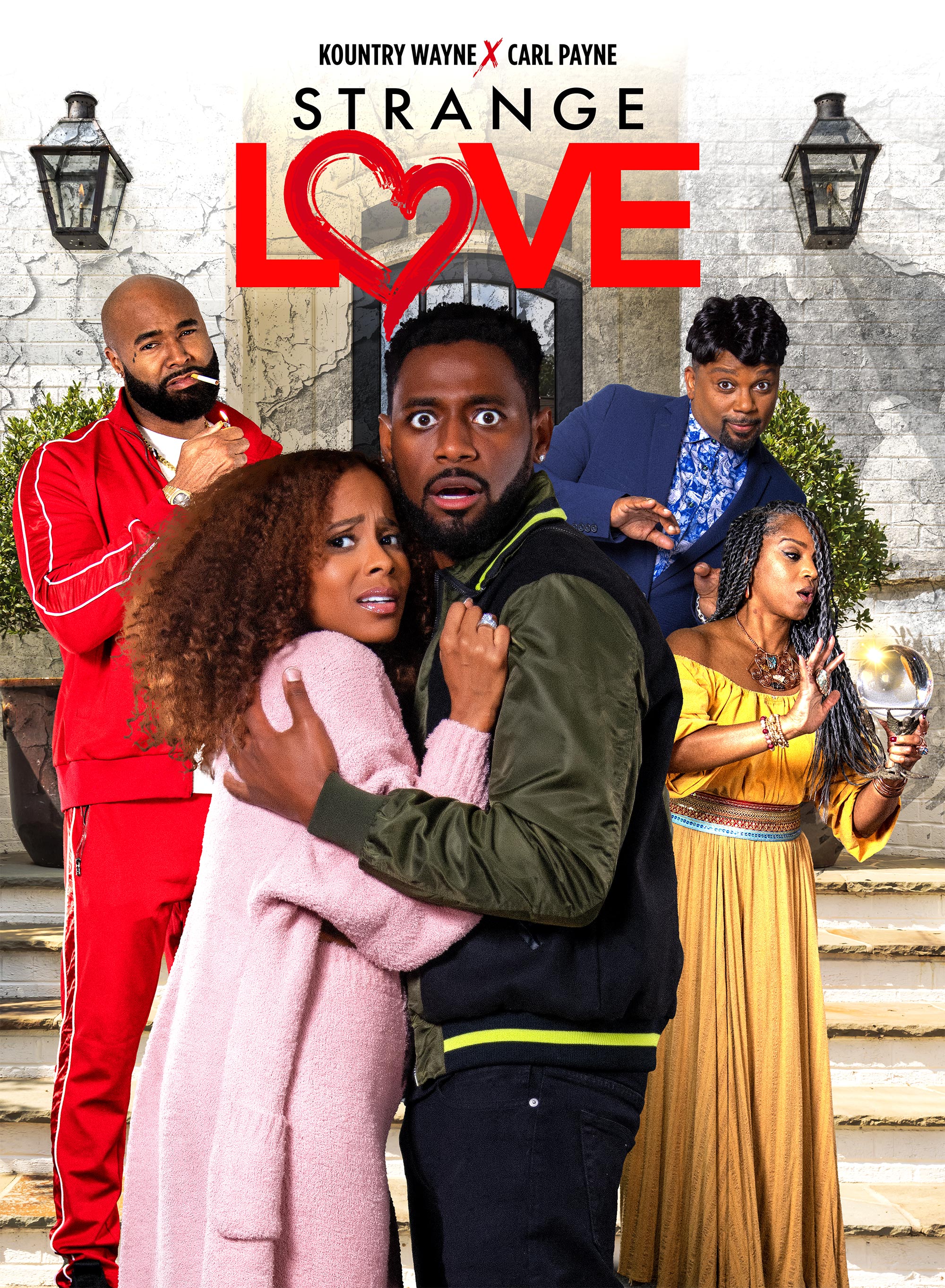 Carl Anthony Payne II, Michael Anthony, Rolonda Rochelle, Marquita Goings, and Wayne Colley in Strange Love (2022)