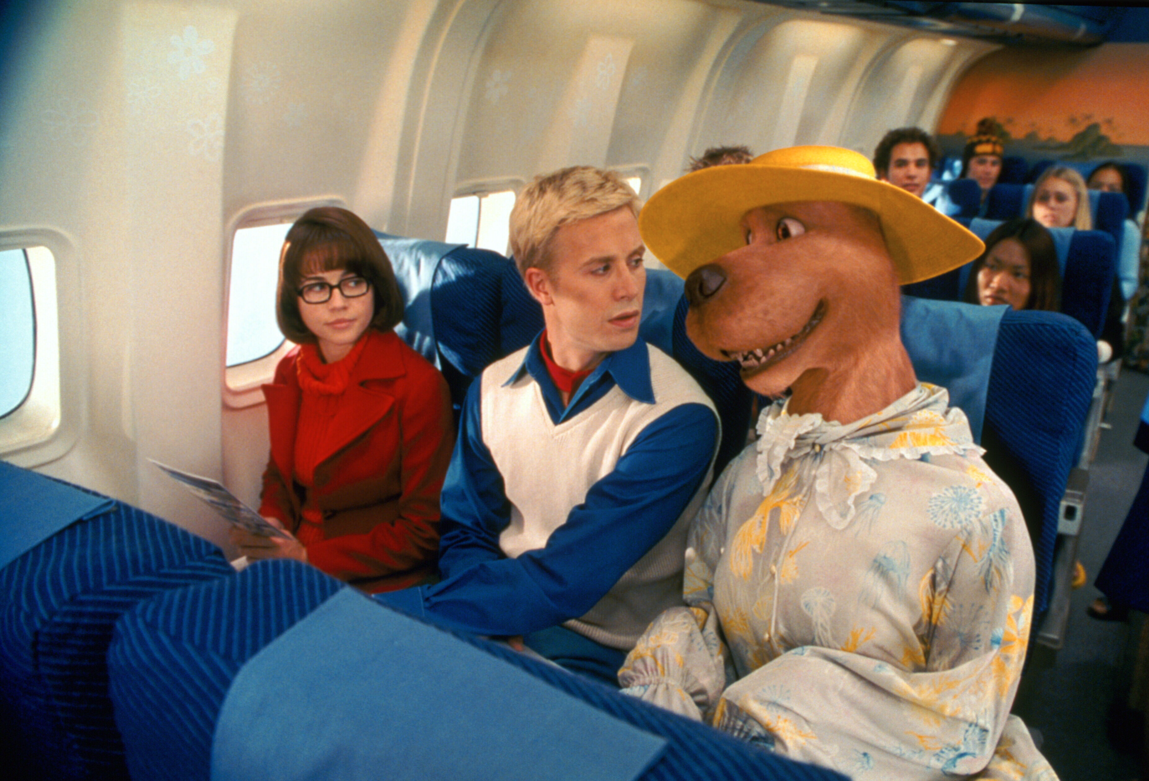 Linda Cardellini, Freddie Prinze Jr., and Neil Fanning in Scooby-Doo (2002)