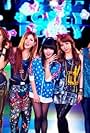 T-ara, Park So-yeon, Hahm Eun-jung, Qri, Bo-ram Jeon, Hyomin, Park Ji-yeon, and Ryu Hwa-young in T-ara: Lovey Dovey (Zombie Version) (2012)