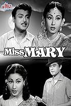 Gemini Ganesan and Meena Kumari in Miss Mary (1957)