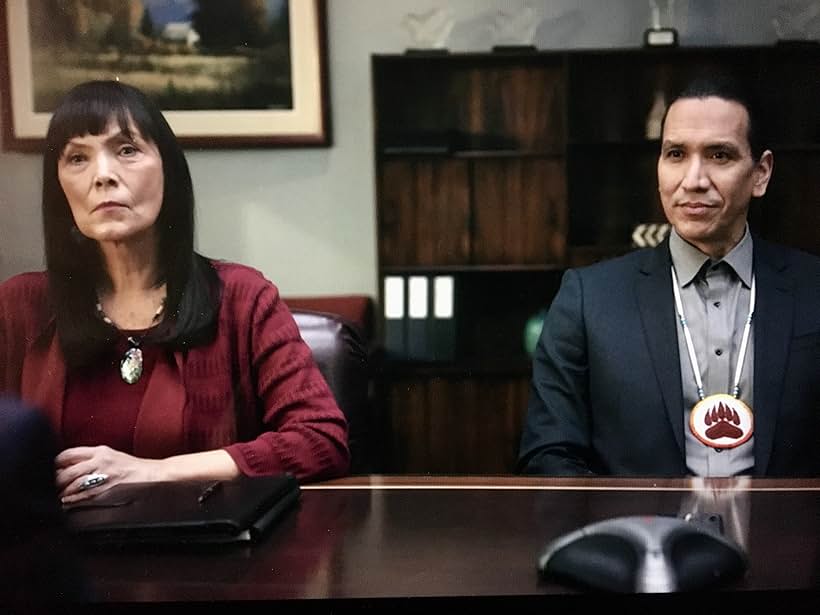 Michael Greyeyes and Carla-Rae in Rutherford Falls (2021)