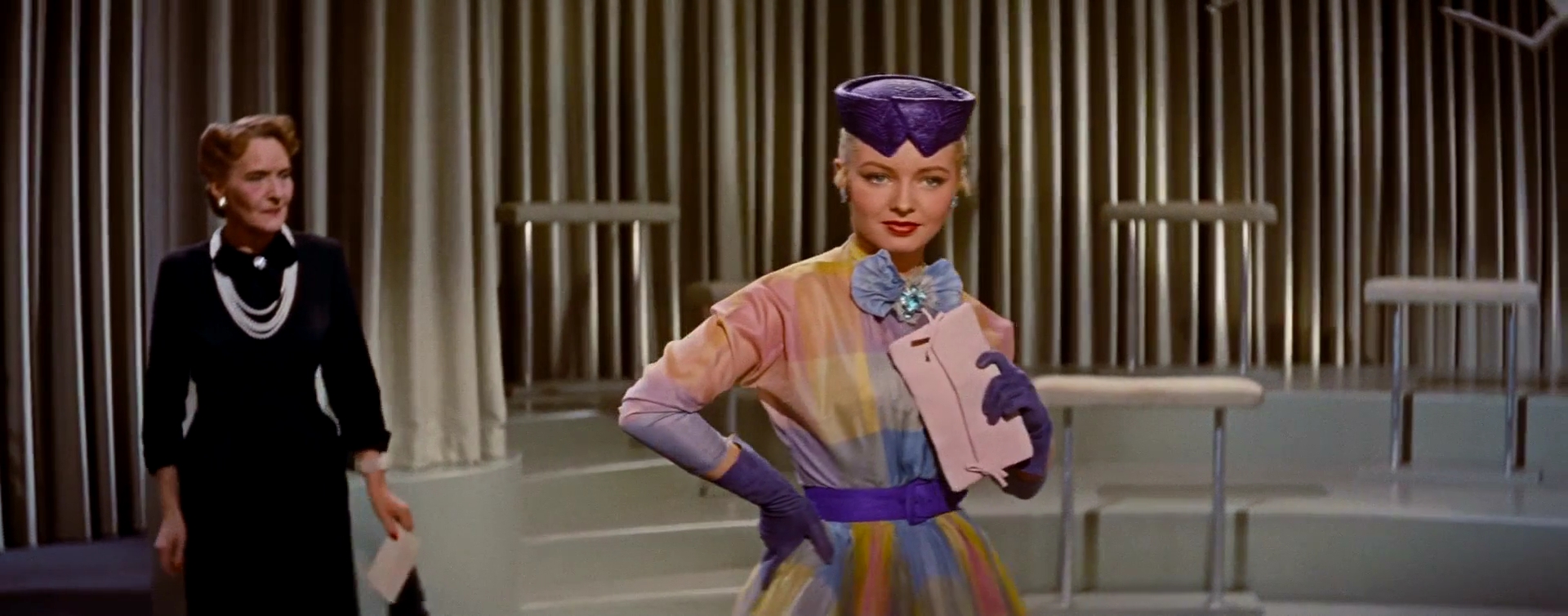 Merry Anders and Hermine Sterler in How to Marry a Millionaire (1953)