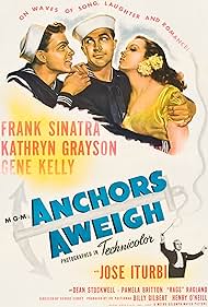 Gene Kelly, Frank Sinatra, Kathryn Grayson, and José Iturbi in Anchors Aweigh (1945)