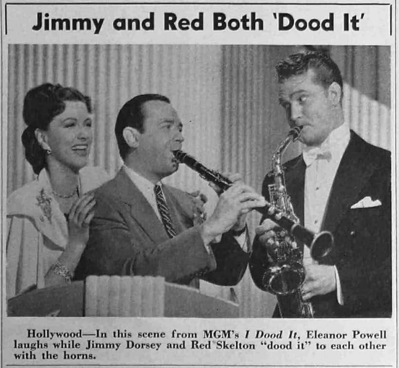 Eleanor Powell, Jimmy Dorsey, and Red Skelton in I Dood It (1943)