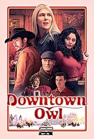 Ed Harris, Lily Rabe, Vanessa Hudgens, Finn Wittrock, Henry Golding, and August Blanco in Downtown Owl (2023)