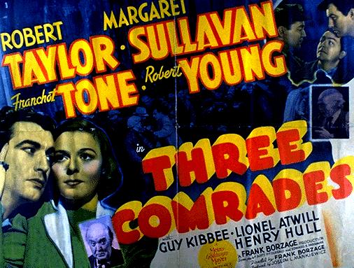 Robert Taylor, Robert Young, Margaret Sullavan, and Franchot Tone in Three Comrades (1938)