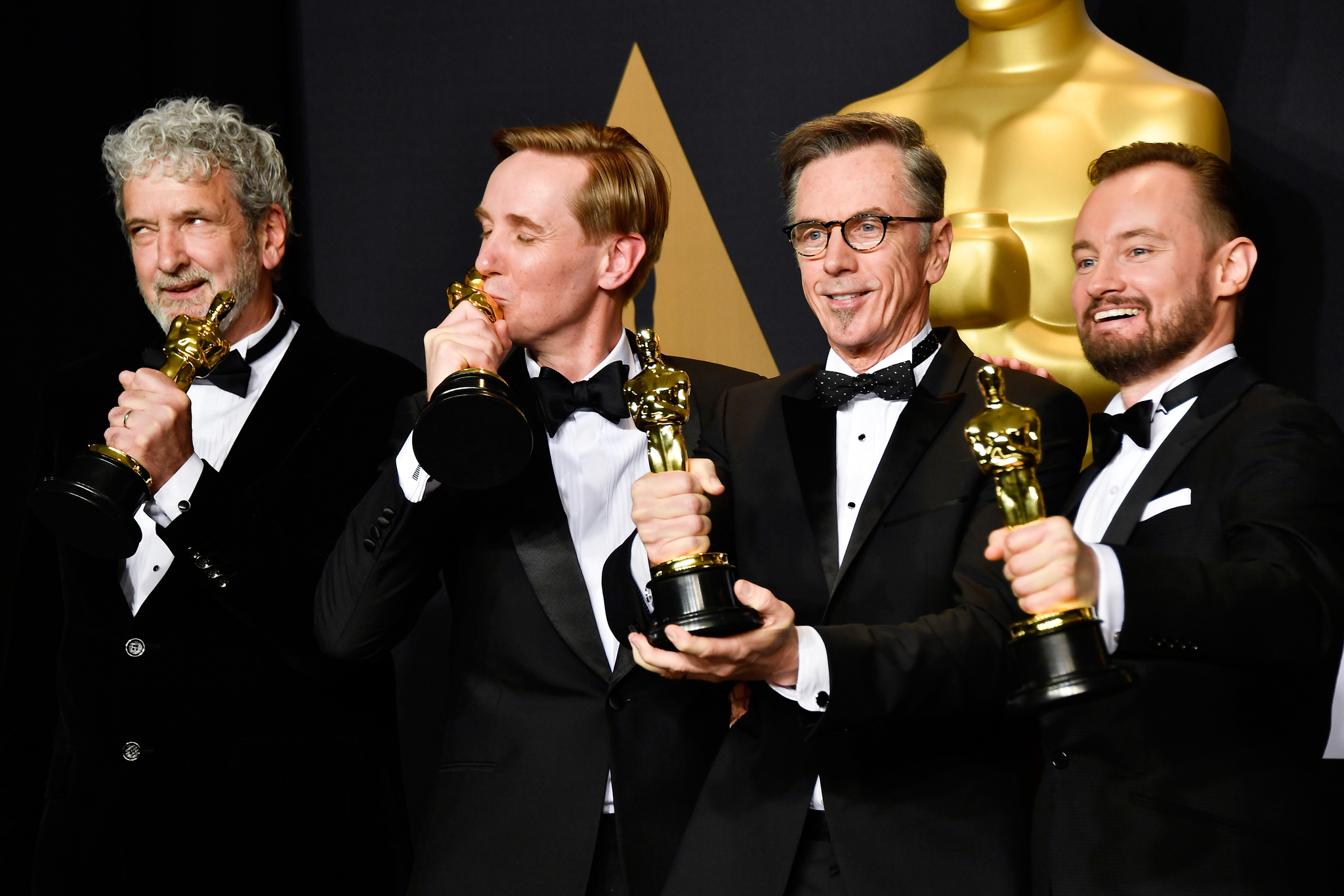 Peter Grace, Kevin O'Connell, Robert Mackenzie, and Andy Wright at an event for The Oscars (2017)