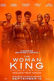 Viola Davis, Lashana Lynch, John Boyega, Sheila Atim, and Thuso Mbedu in The Woman King (2022)