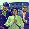 Dev Anand, Mehmood Jr., and Rajendranath Malhotra in Haré Rama Haré Krishna (1971)