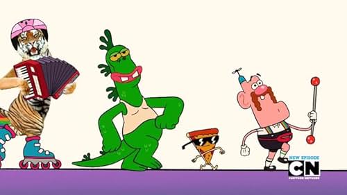 Grey Griffin, Kevin Michael Richardson, Peter Browngardt, and Adam Devine in Uncle Grandpa (2010)