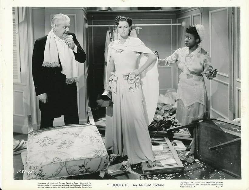 Eleanor Powell, Thurston Hall, and Butterfly McQueen in I Dood It (1943)