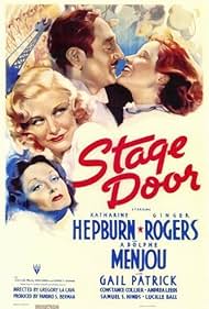 Katharine Hepburn, Ginger Rogers, Adolphe Menjou, and Gail Patrick in Stage Door (1937)