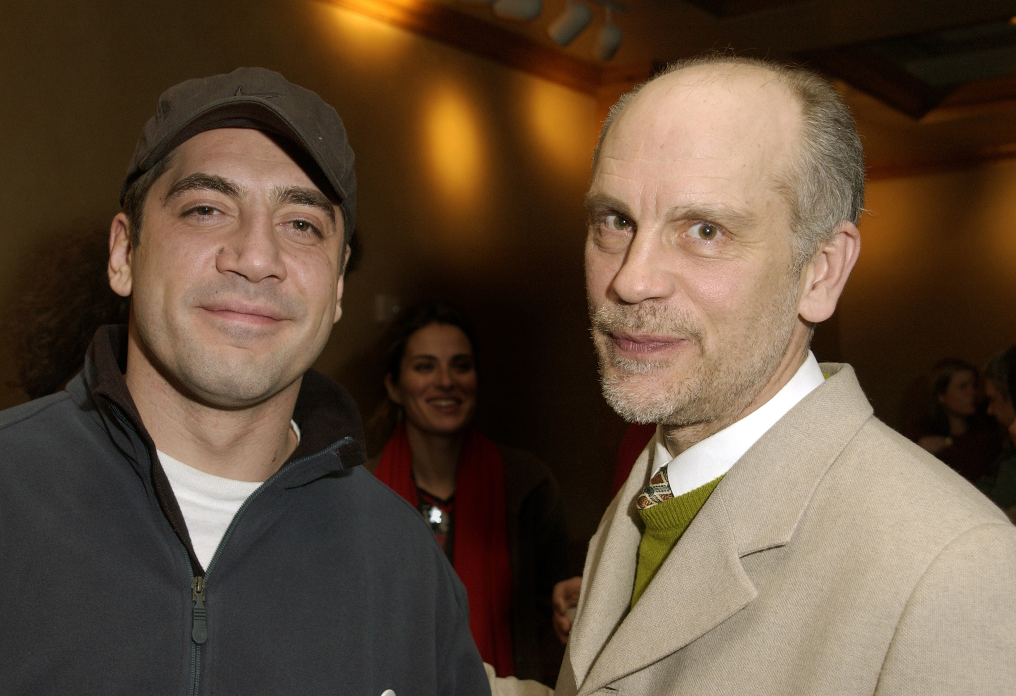 John Malkovich and Javier Bardem at an event for The Dancer Upstairs (2002)