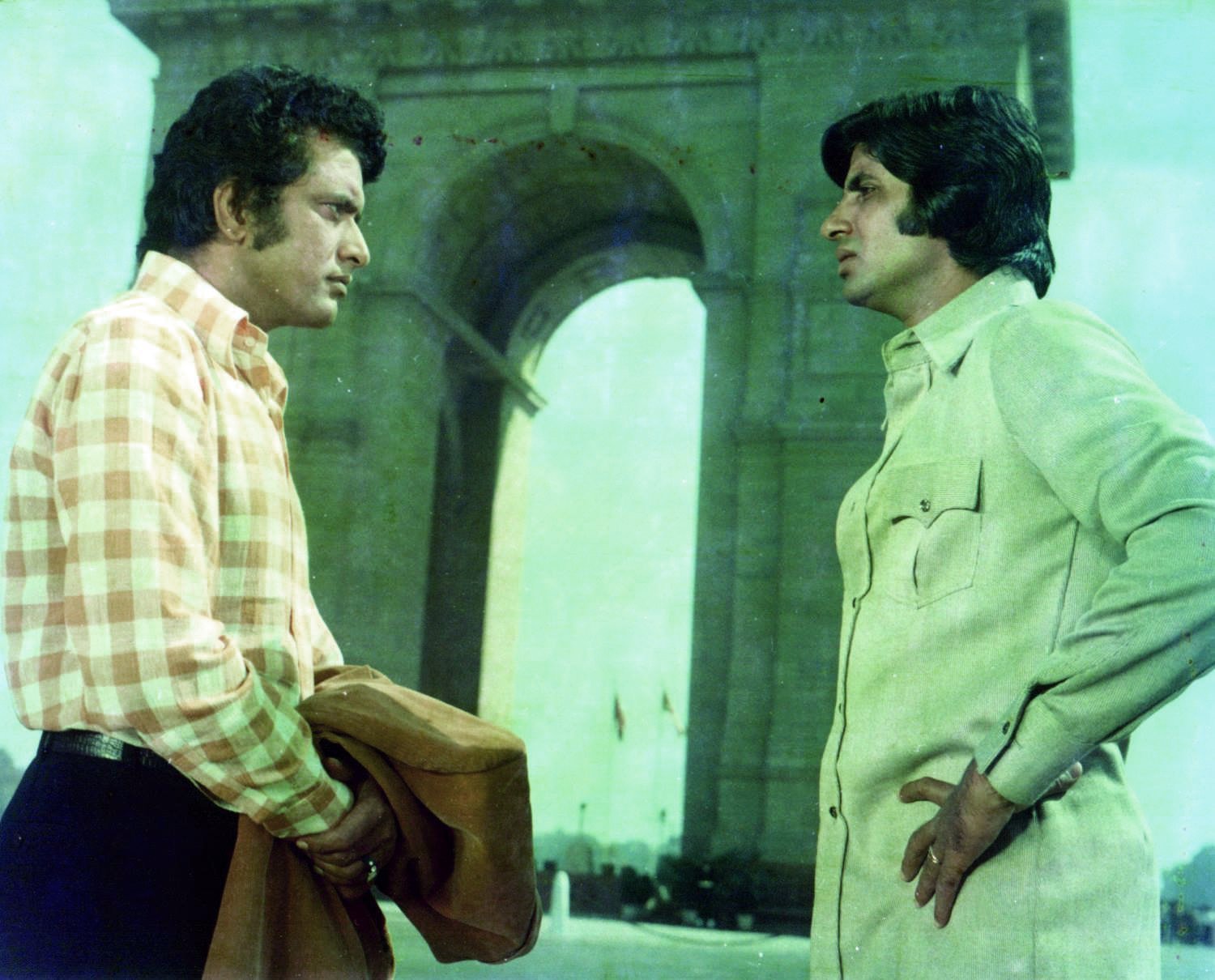 Amitabh Bachchan and Manoj Kumar