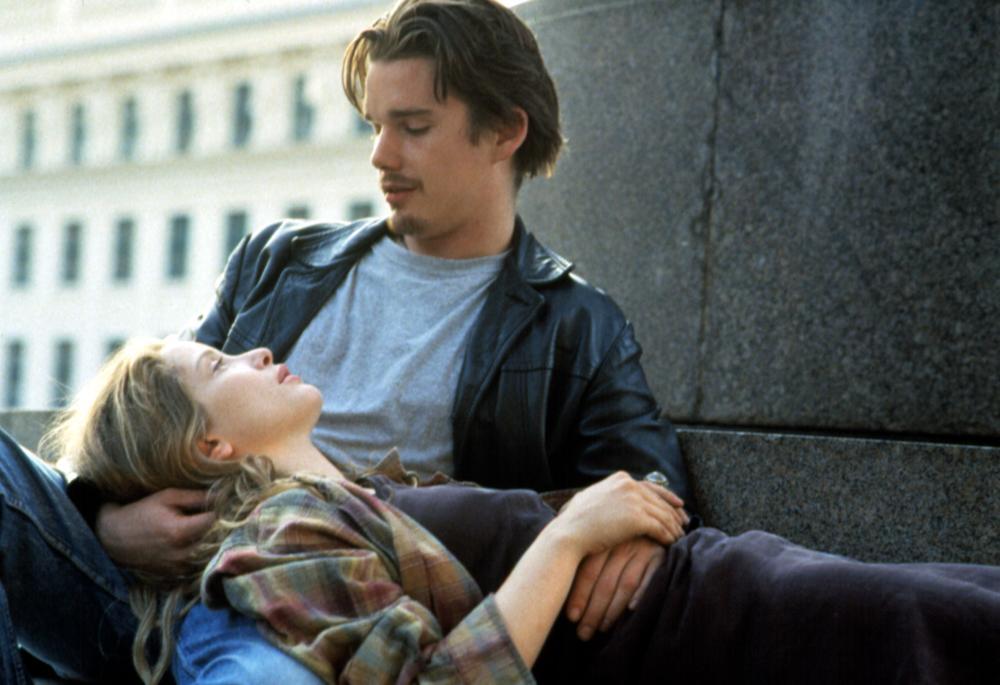 Ethan Hawke and Julie Delpy in Before Sunrise (1995)