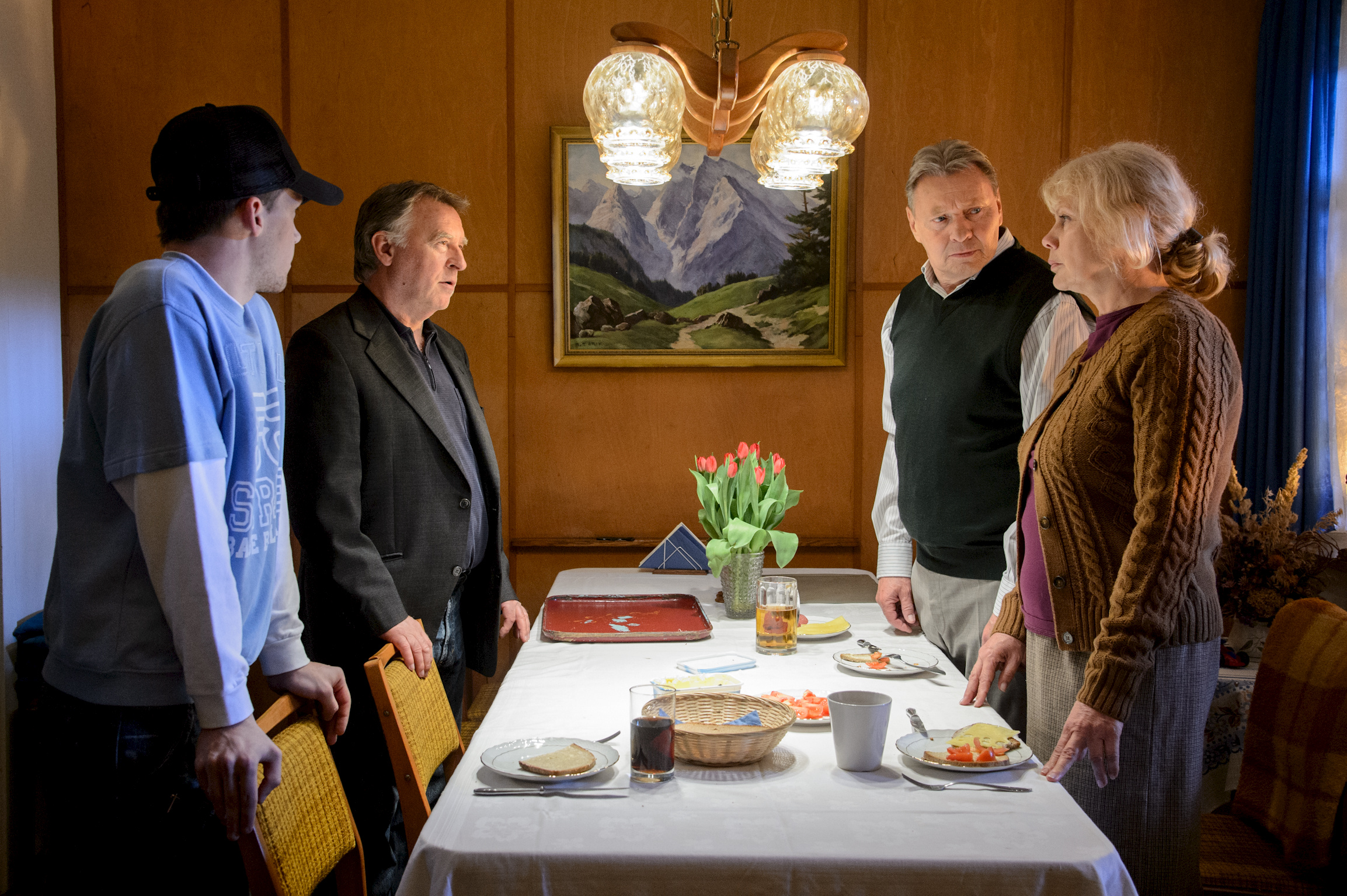 Karin Düwel, Günter Junghans, Andreas Schmidt-Schaller, and Kai-Peter Malina in Leipzig Homicide (2001)