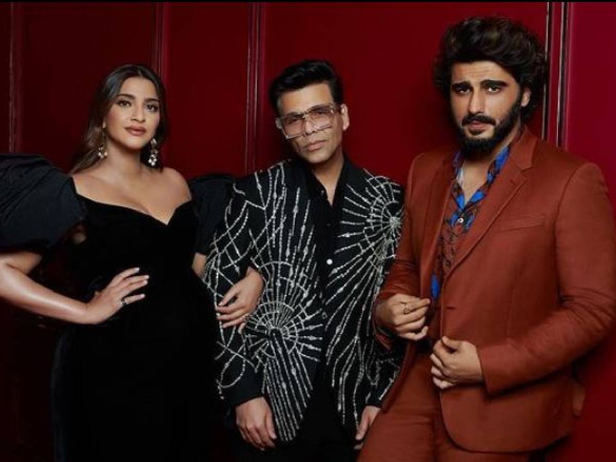 Karan Johar, Arjun Kapoor, and Sonam Kapoor in Arjun Kapoor and Sonam Kapoor (2022)