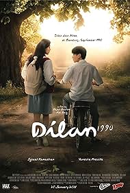 Iqbaal Dhiafakhri Ramadhan, Yoriko Angeline, Vanesha Prescilla, and Gusti Rayhan in Dilan 1990 (2018)