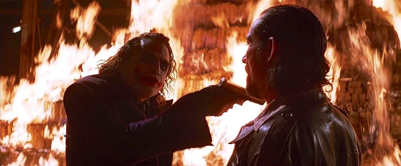 Heath Ledger and Ritchie Coster in The Dark Knight (2008)