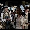 Jonathan Pryce, Jack Davenport, and Keira Knightley in Pirates of the Caribbean: The Curse of the Black Pearl (2003)