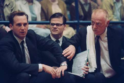 Evan Jones, Josh Lucas, and Red West in Glory Road (2006)