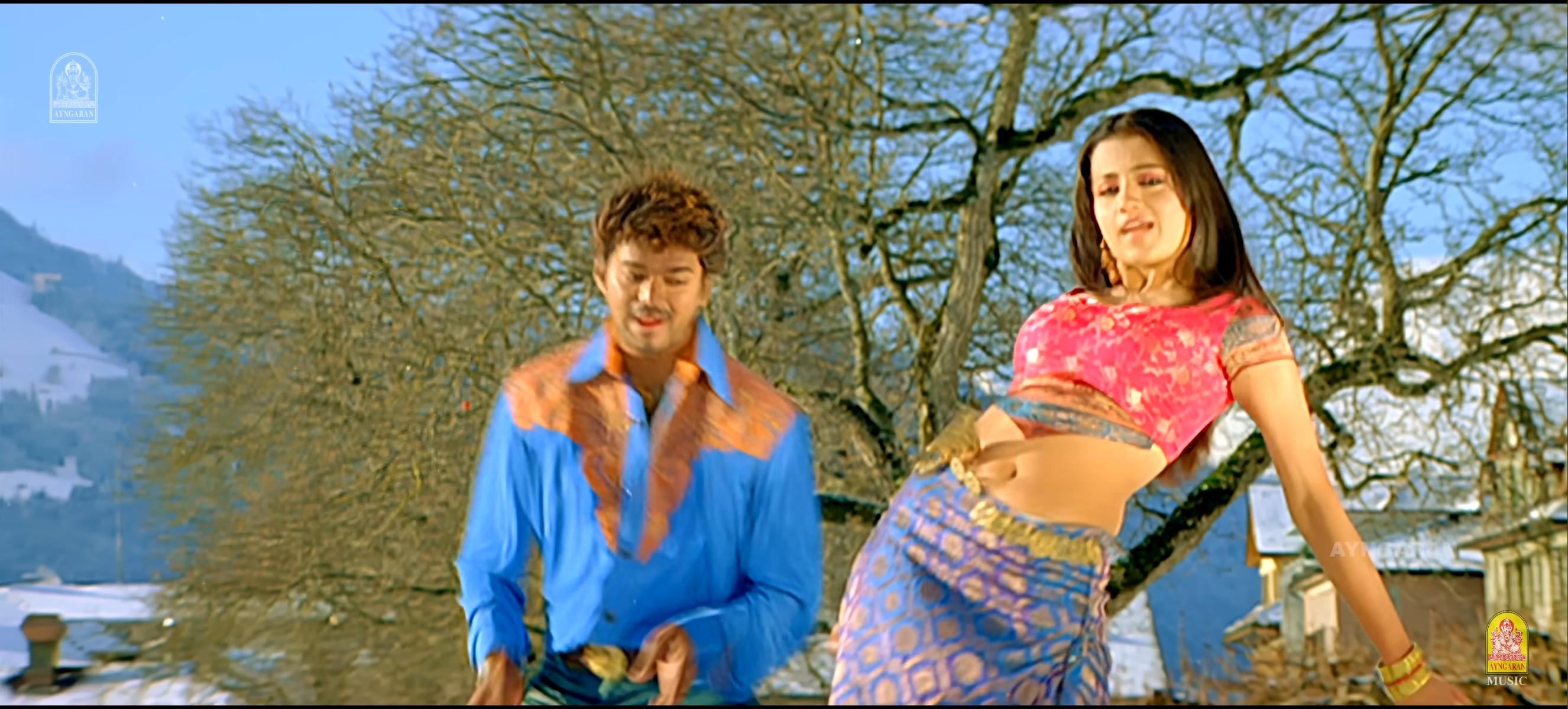 Joseph Vijay and Trisha Krishnan in Aathi (2006)