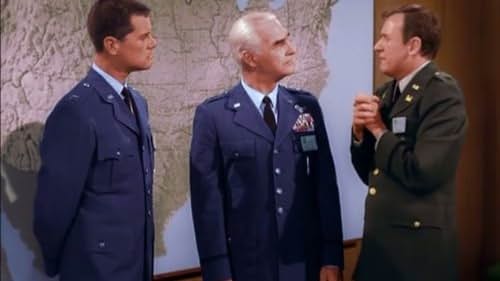 Larry Hagman, Bill Daily, and Byron Morrow in I Dream of Jeannie (1965)