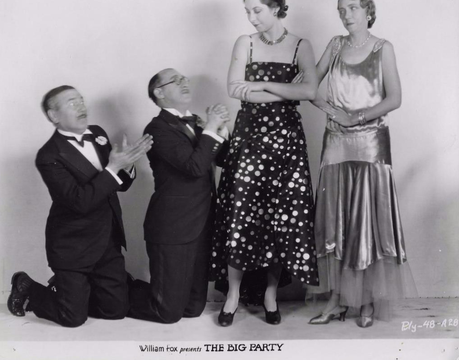 Walter Catlett, Ilka Chase, Charles Judels, and Elizabeth Patterson in The Big Party (1930)