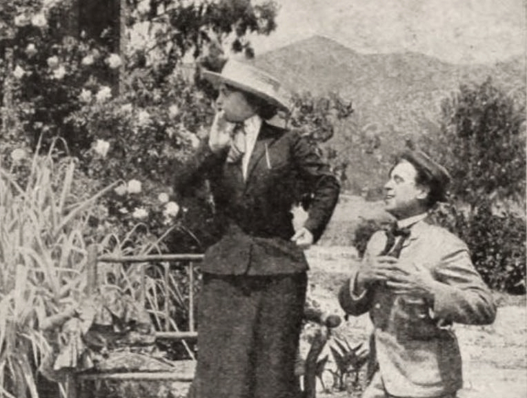 Edward Dillon and Vivian Prescott in The Delayed Proposal (1911)