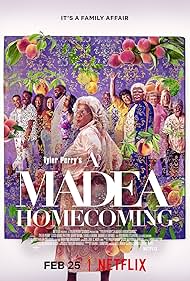 Cassi Davis, Jennifer Gibney, Tamela J. Mann, Brendan O'Carroll, Geneva Maccarone, Isha Blaaker, Tyler Perry, Gabrielle Dennis, David Mann, Brandon Black, and Candace Maxwell in Tyler Perry's A Madea Homecoming (2022)