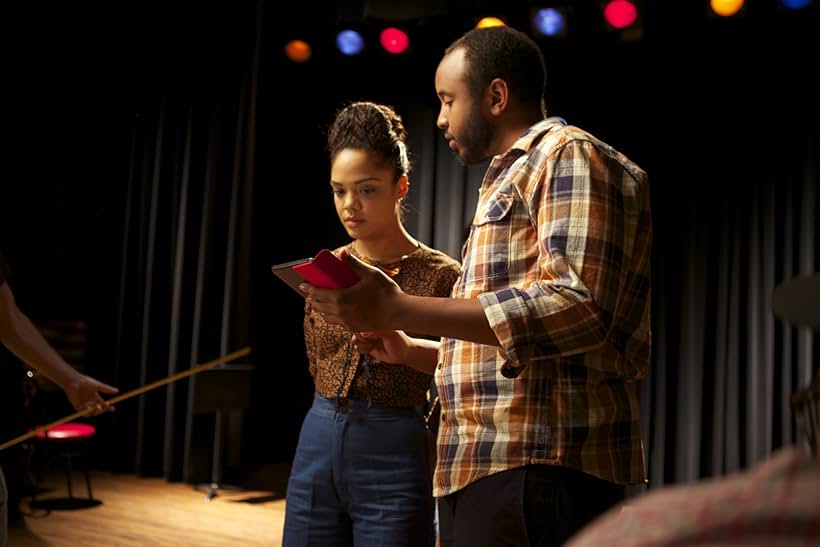 Tessa Thompson and Justin Simien in Dear White People (2014)