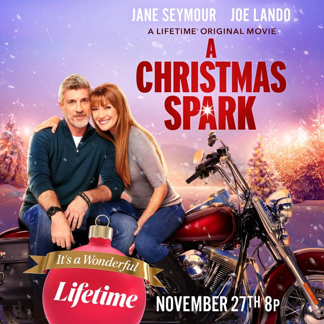 Jane Seymour and Joe Lando in A Christmas Spark (2022)