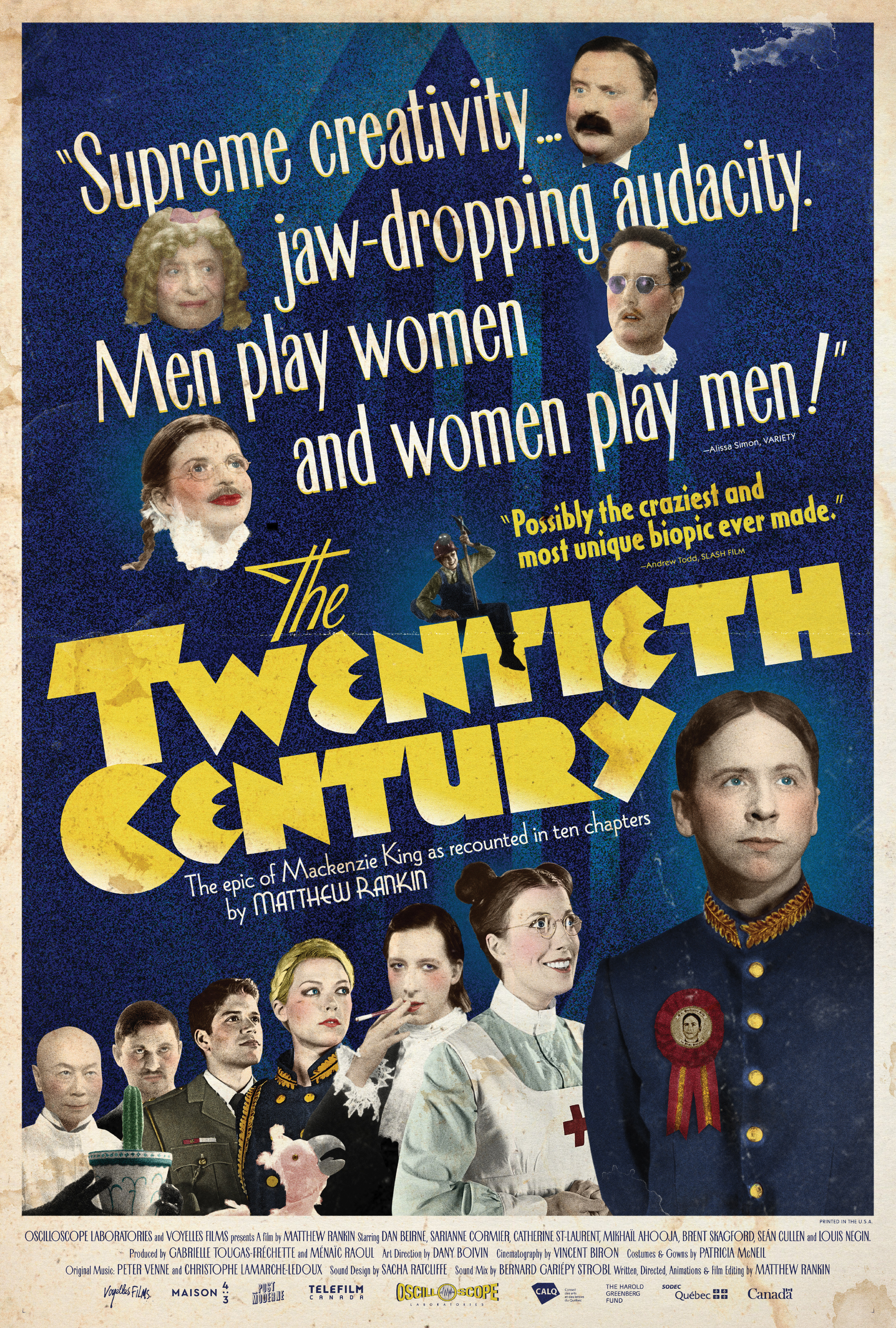 Kee Chan, Seán Cullen, Louis Negin, Dan Beirne, Emmanuel Schwartz, Brent Skagford, Charlotte Legault, Sarianne Cormier, Mikhaïl Ahooja, and Catherine St-Laurent in The Twentieth Century (2019)