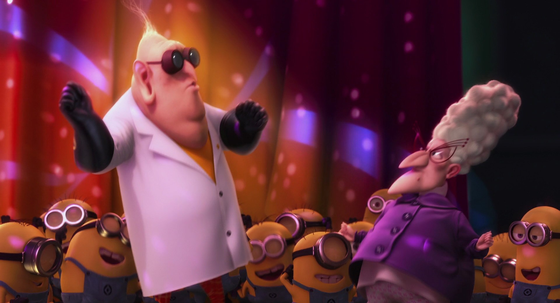 Julie Andrews, Chris Renaud, Russell Brand, Jemaine Clement, and Pierre Coffin in Despicable Me (2010)