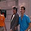 Tom Hanks, Michael Dudikoff, Barry Diamond, and Adrian Zmed in Bachelor Party (1984)