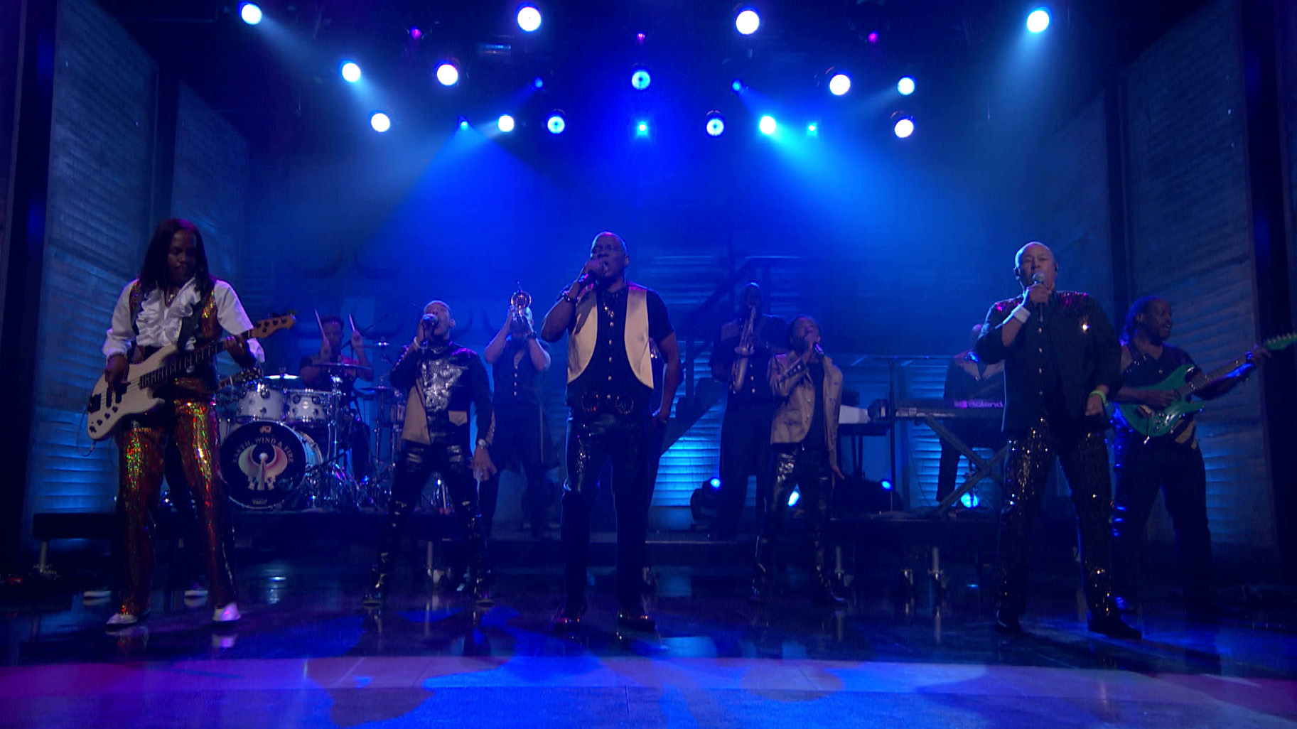 Philip Bailey, Earth Wind & Fire, Ralph Johnson, and Verdine White in Conan (2010)